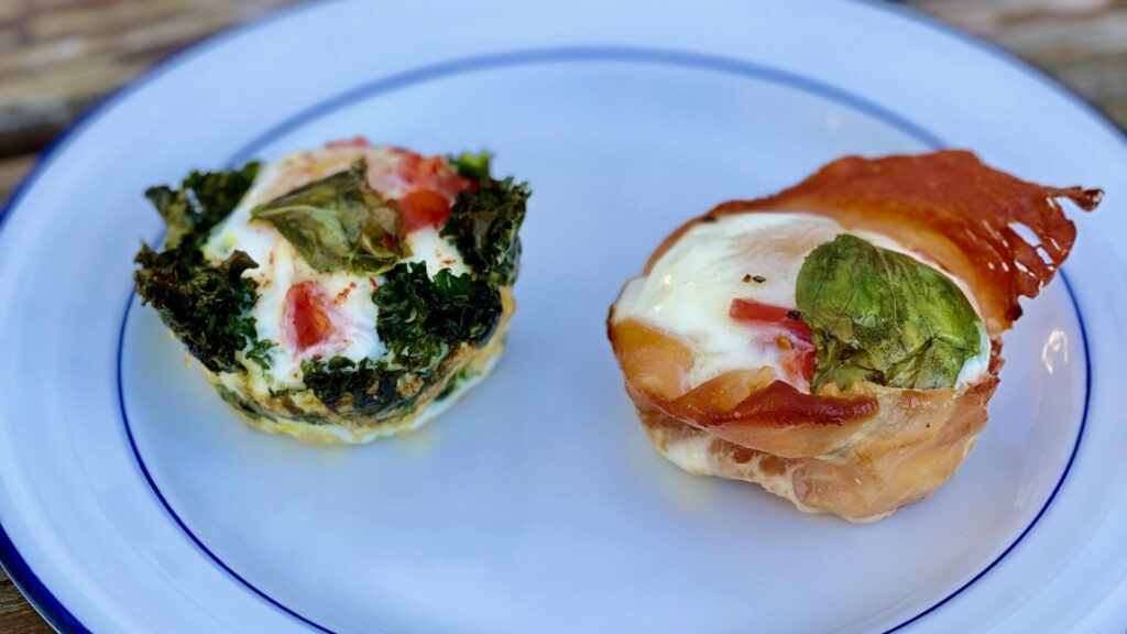 Kale and Prosciutto Egg Cups 5 Egg Cups