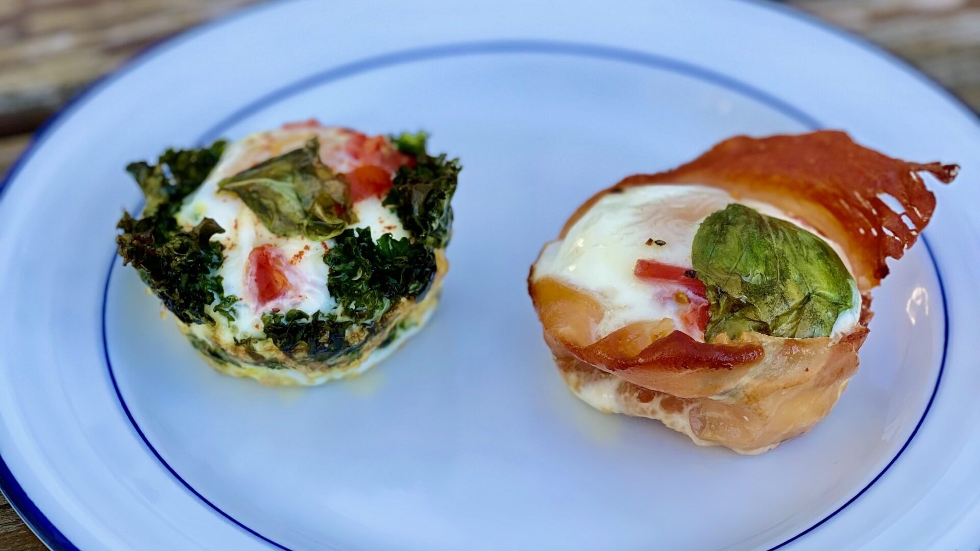 Kale and Prosciutto Egg Cups
