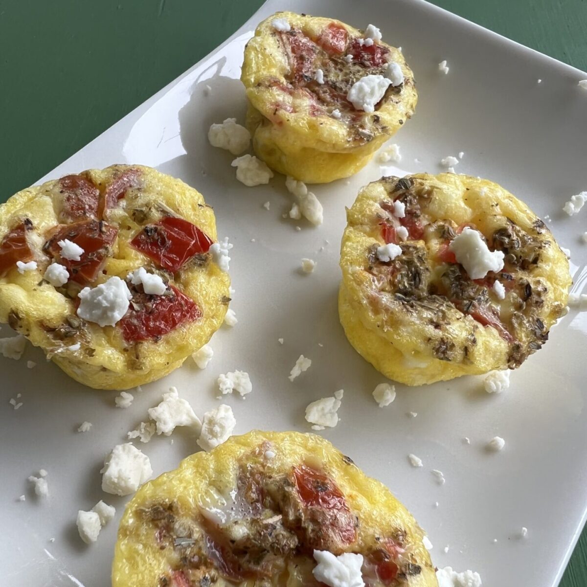 Mini Egg Bites: Mediterranean Style