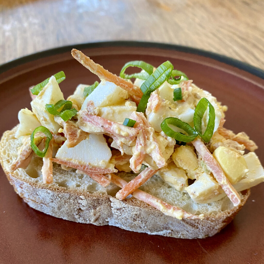 Farmers' Egg Salad Sandwiches closeup