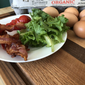 Deviled Egg BLT Bites plated