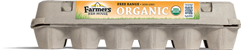 Organic Free-Range Eggs 5 Farmers Hen House Free-Range Organic Eggs carton